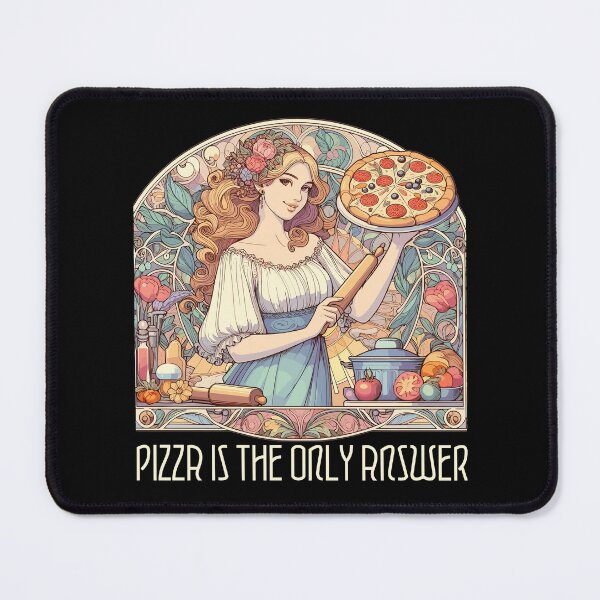 Item preview, Pizza is the only answer funny gift designed and sold by Pineapple-Tree.