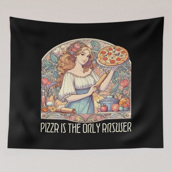 Item preview, Pizza is the only answer funny gift designed and sold by Pineapple-Tree.