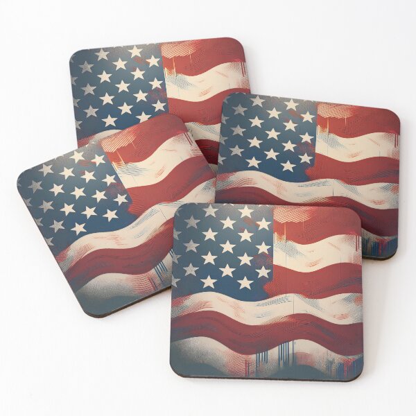 Item preview, USA flag art designed and sold by Andre Faubert.