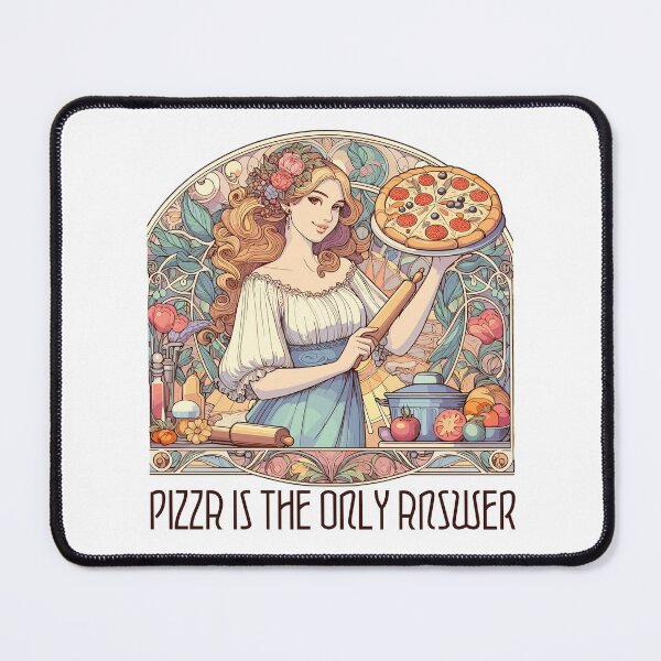 Item preview, Pizza Baker Art Nouveau Delicious Pizza Gift designed and sold by Pineapple-Tree.