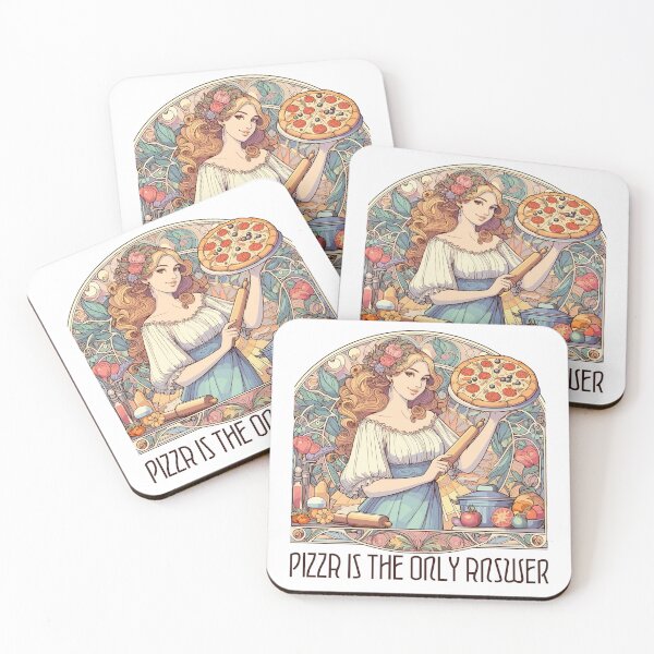 Item preview, Pizza Baker Art Nouveau Delicious Pizza Gift designed and sold by Pineapple-Tree.