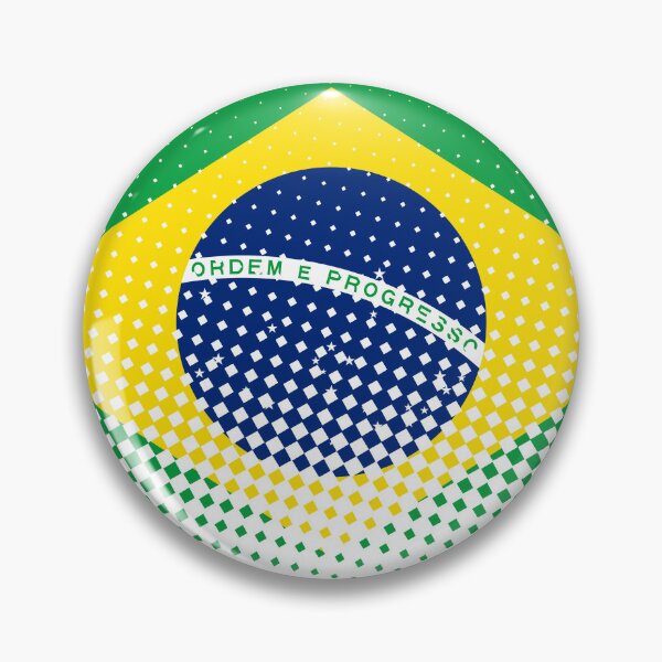 Item preview, Flag Of Brazil With Halftone Effect designed and sold by Almdrs.