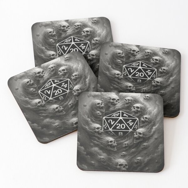 Item preview, Skullstorm d20 – Gothic Fantasy Dice Design for Tabletop Fans designed and sold by Candlewood Museum & Gift Shoppe.
