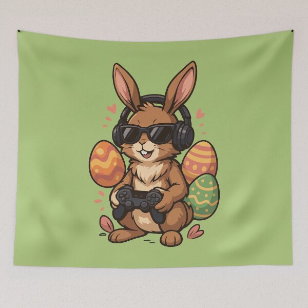 Item preview, Easter Bunny Gamer designed and sold by TomFrontierArt.