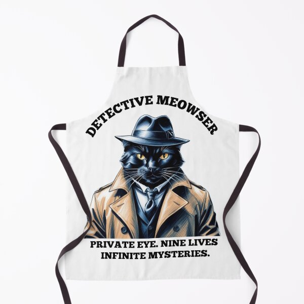 Item preview, Detective Meowser – Noir Cat Private Eye designed and sold by The Sandy Design Store.
