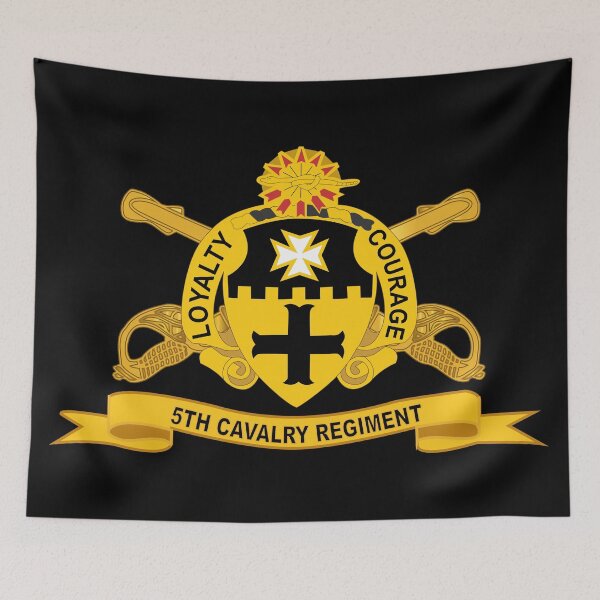 Item preview, Army  - 5th Cavalry Regiment w Br - Ribbon designed and sold by Military Insignia Products.