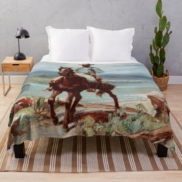 Item preview, Cowboy On The Road - Vintage American Western Print designed and sold by VintageSpaceArt.