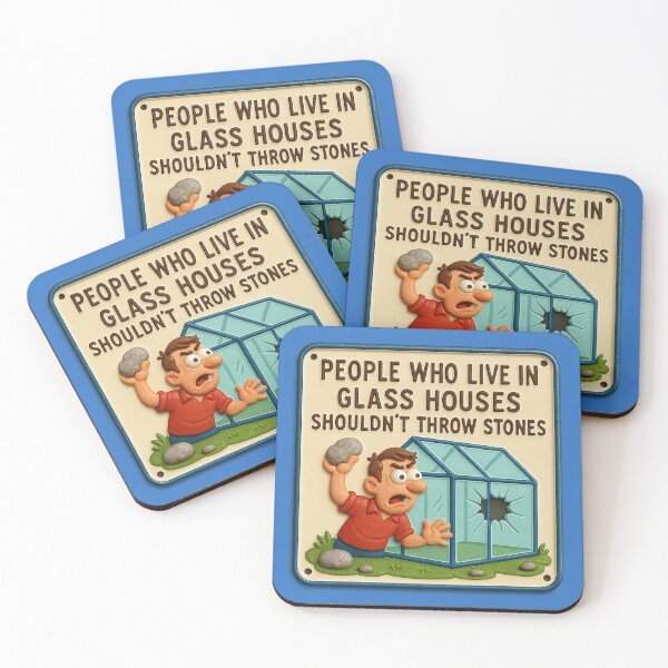 Item preview, Stones and Glass Houses – Humor with a Message designed and sold by Girih.