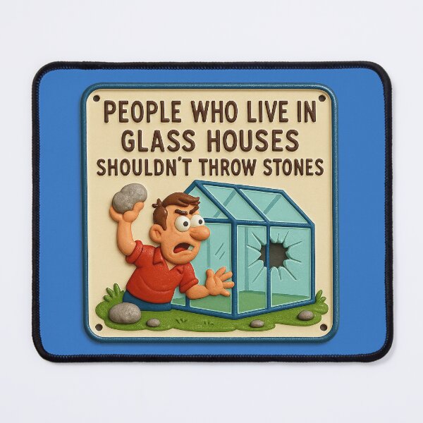 Item preview, Stones and Glass Houses – Humor with a Message designed and sold by Girih.