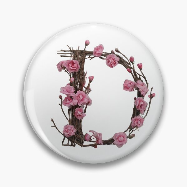 Item preview, Elegant Floral Letter D Design with Pink Cherry Blossoms - Perfect for Home Decor & Personalized Gifts 2 designed and sold by Psycho-Crazy.