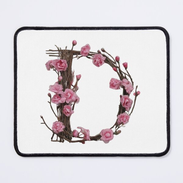 Item preview, Elegant Floral Letter D Design with Pink Cherry Blossoms - Perfect for Home Decor & Personalized Gifts 2 designed and sold by Psycho-Crazy.