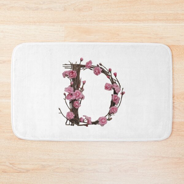 Item preview, Elegant Floral Letter D Design with Pink Cherry Blossoms - Perfect for Home Decor & Personalized Gifts 2 designed and sold by Psycho-Crazy.