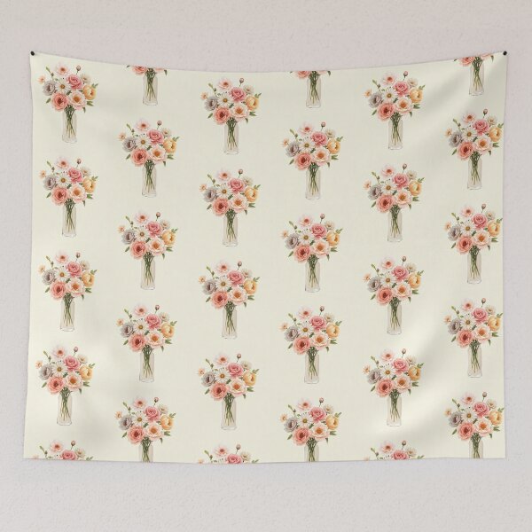 Item preview, Flowers bouquet roses floral retro vintage aesthetic botanic designed and sold by anrecat.