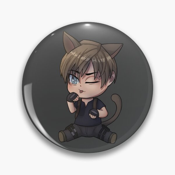 Item preview, Chibi art Leon Kennedy cat from resident evil designed and sold by Anastasiia Zhalii.