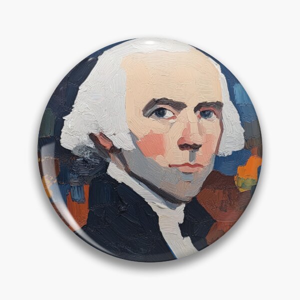 Item preview, James Madison | Post-impressionist painting style designed and sold by ComicsFactory.