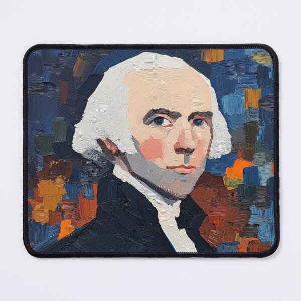 Item preview, James Madison | Post-impressionist painting style designed and sold by ComicsFactory.