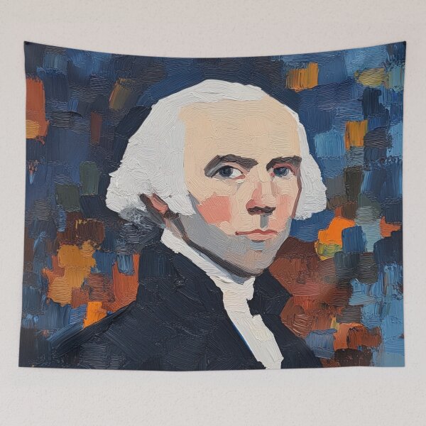 Item preview, James Madison | Post-impressionist painting style designed and sold by ComicsFactory.