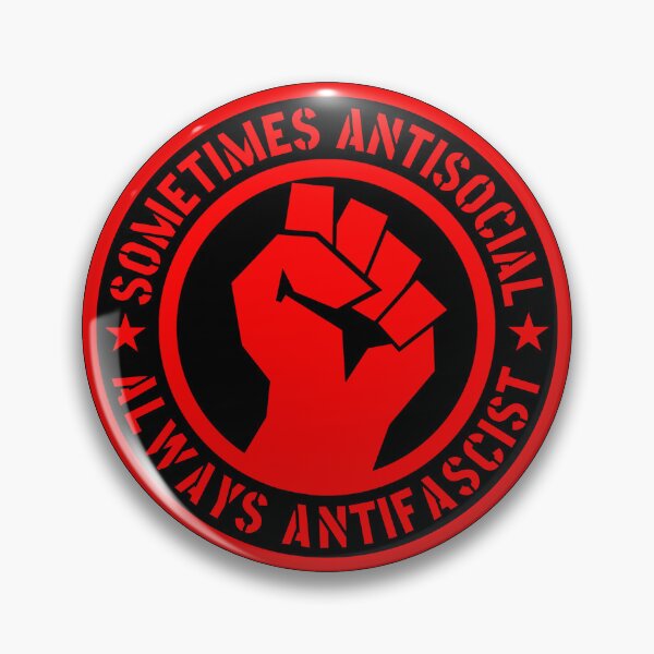 Artikelvorschau, sometimes antisocial - always antifascist (red stencil) entworfen und verkauft von Thelittlelord.