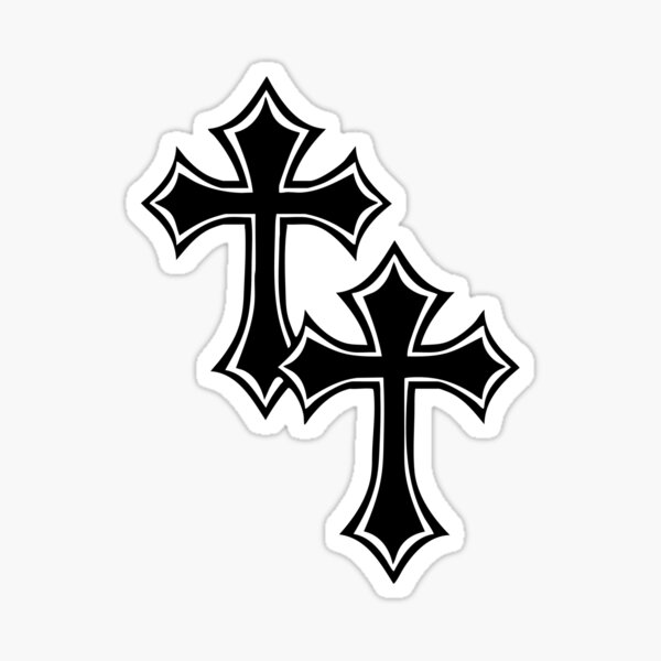 Item preview, Black Goth Emo Cross Graphic designed and sold by Dem0r.