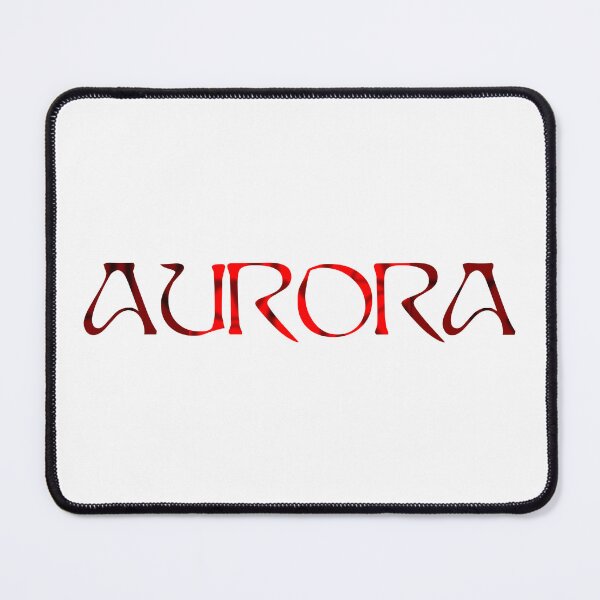 Item preview, AURORA Aksnes - red text designed and sold by incloudines.