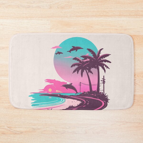 Artikelvorschau, Vaporwave Sommer Dolphin Coast entworfen und verkauft von Bearabilia.