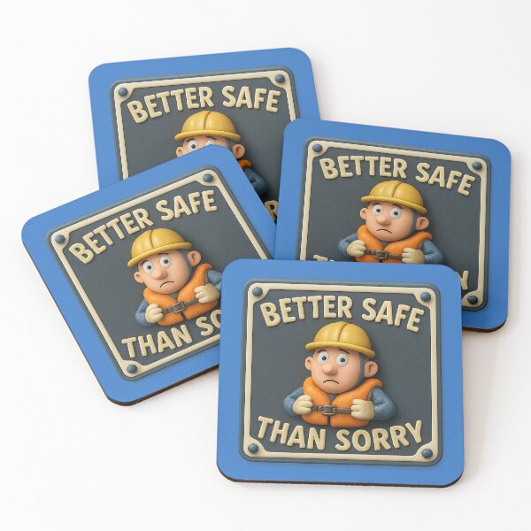 Item preview, Better safe than sorry – cartoon protection with style designed and sold by Girih.