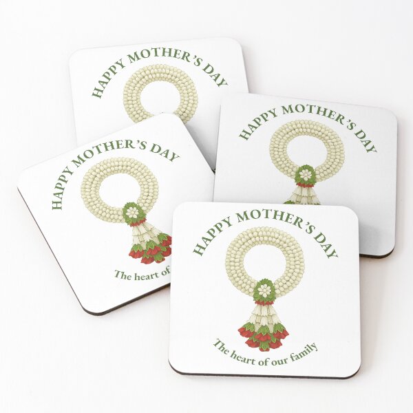 Item preview, Thai Jasmine Garland – The Heart of Our Family (Mother’s Day Art) designed and sold by Patternicity.