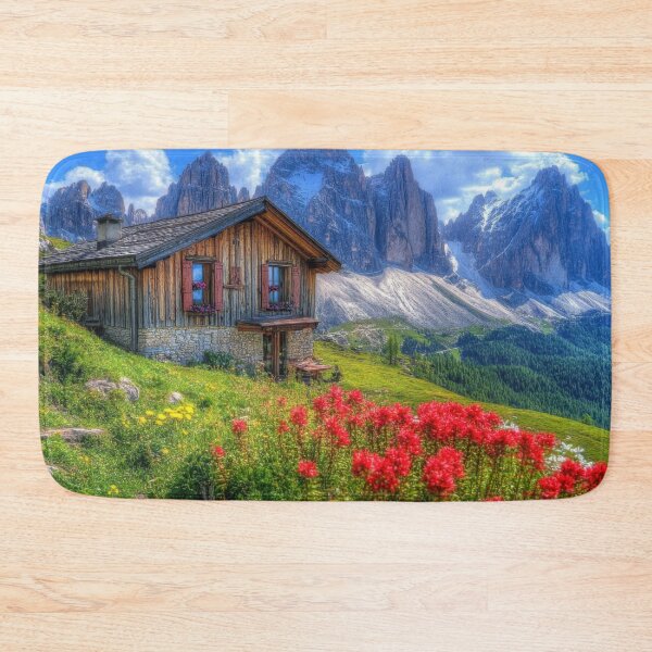 Item preview, Beautiful mountain cabin in summer designed and sold by anytka.