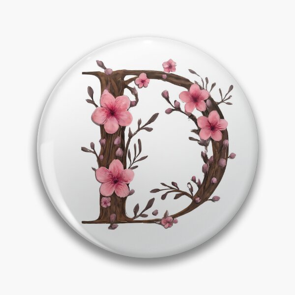 Item preview, Charming Floral Letter D - Elegant Botanical Art Print for Home Decor 3 designed and sold by Psycho-Crazy.