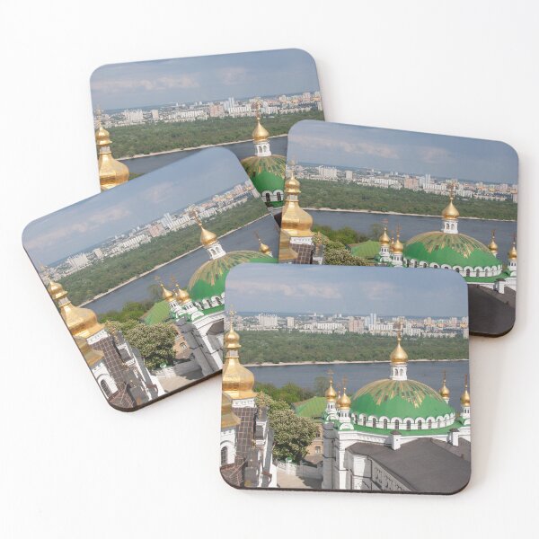 Item preview, Golden and Green Domes of Uspensky (Assumption) Cathedral and Refectory of the Kiev Pechersk Lavra in May Light designed and sold by Maryna Gumenyuk.