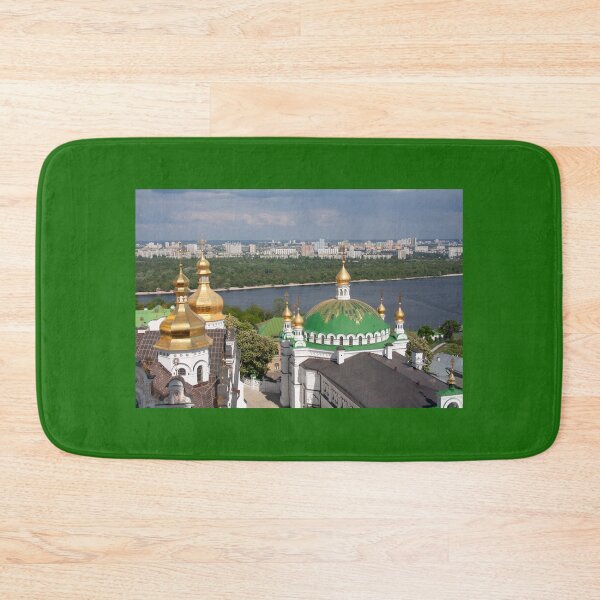 Item preview, Golden and Green Domes of Uspensky (Assumption) Cathedral and Refectory of the Kiev Pechersk Lavra in May Light designed and sold by Maryna Gumenyuk.