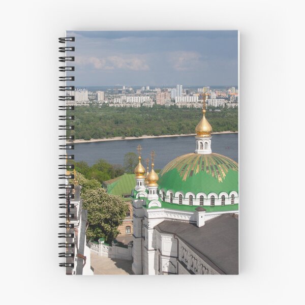 Item preview, Golden and Green Domes of Uspensky (Assumption) Cathedral and Refectory of the Kiev Pechersk Lavra in May Light designed and sold by Maryna Gumenyuk.