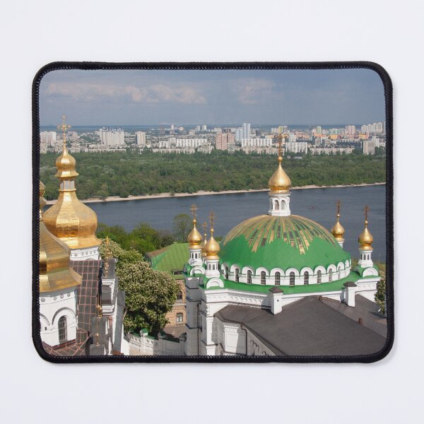 Item preview, Golden and Green Domes of Uspensky (Assumption) Cathedral and Refectory of the Kiev Pechersk Lavra in May Light designed and sold by Maryna Gumenyuk.