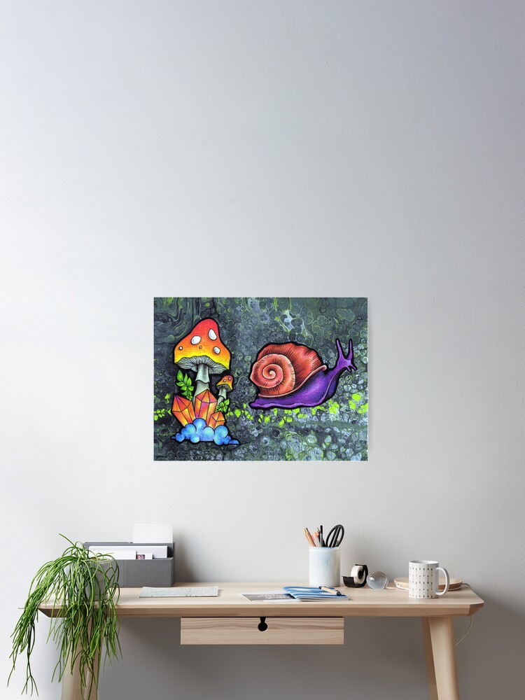 Thumbnail 2 of 3, Poster, Snail Trail designed and sold by DonnaDecay.
