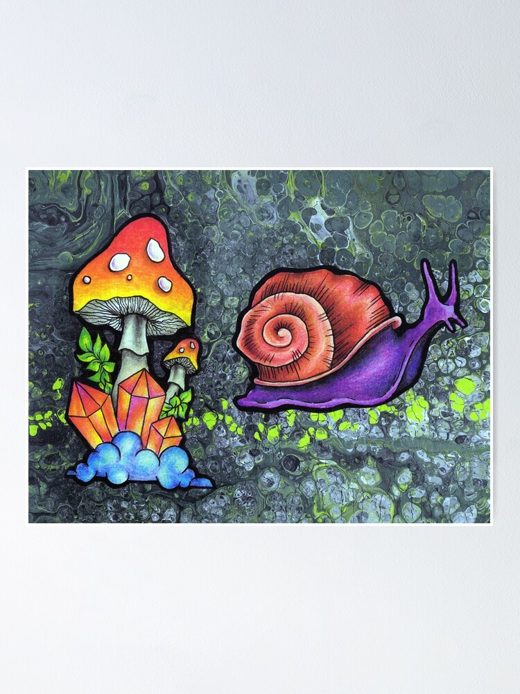 Thumbnail 1 of 3, Poster, Snail Trail designed and sold by DonnaDecay.