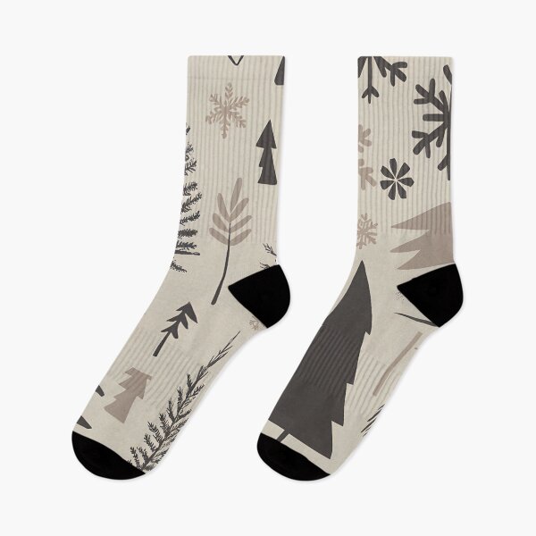 Item preview, Winter Aesthetic Scandinavian Snowflake Pine Trees Pattern designed and sold by clothesy7.