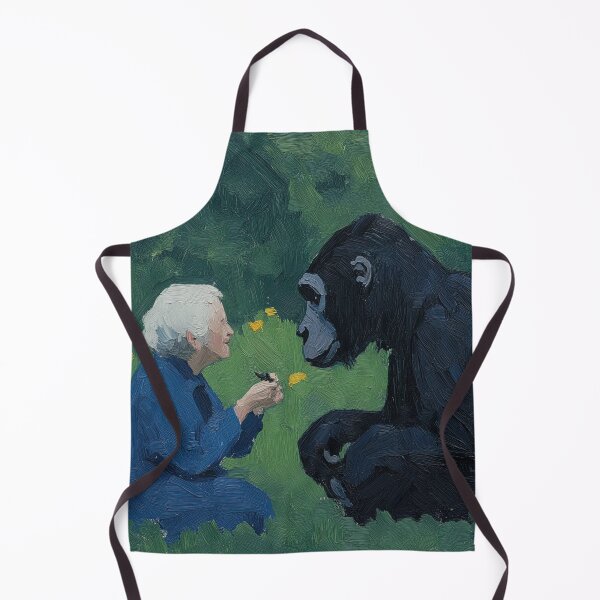 Item preview, Jane Goodall | Post-impressionist painting style designed and sold by ComicsFactory.