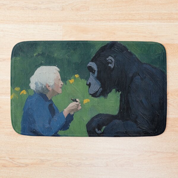 Item preview, Jane Goodall | Post-impressionist painting style designed and sold by ComicsFactory.
