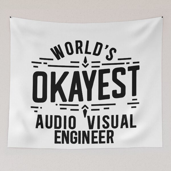 Item preview, World's Okayest AV Engineer designed and sold by TeesYouWant.