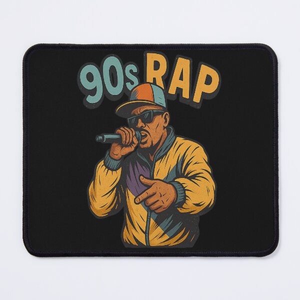 Item preview, 90s Rap Vibes – Oldschool Hip-Hop Style with Cap & Mic designed and sold by Laugh & Rewind .