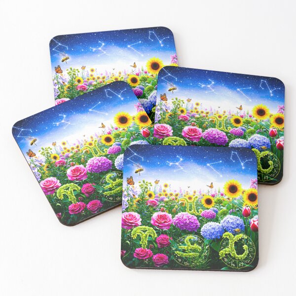 Item preview, Starry Night Garden: Zodiac Flower Fantasy designed and sold by Fantabulous.