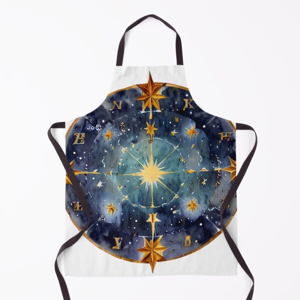 Item preview, Celestial Watercolor Compass Star Map designed and sold by CharmingGarden.