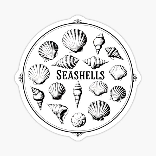 Item preview, Vintage Seashell Chart – Elegant Ocean-Inspired Illustration designed and sold by Hydravisions.