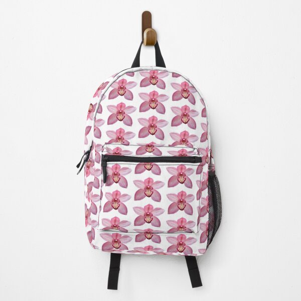 Item preview, pink orchid flower sticker designed and sold by inainart.