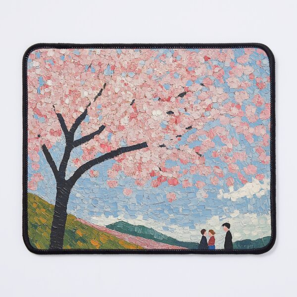Item preview, Japanese cherry blossom | Post-impressionist painting style designed and sold by ComicsFactory.