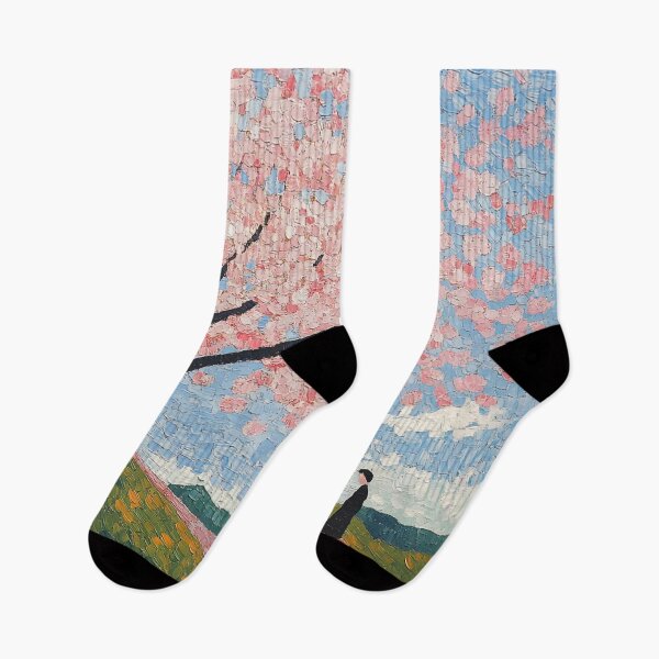 Item preview, Japanese cherry blossom | Post-impressionist painting style designed and sold by ComicsFactory.