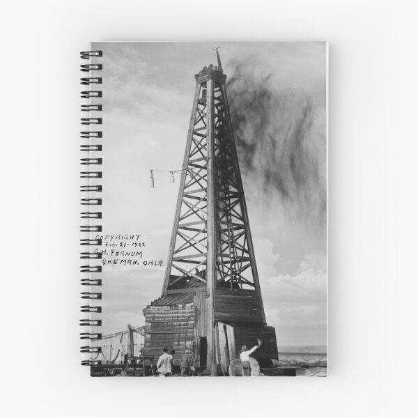 Item preview, Oklahoma Oil Gusher Eruption from Wooden Derrick 1922 designed and sold by Daniel Hagerman.