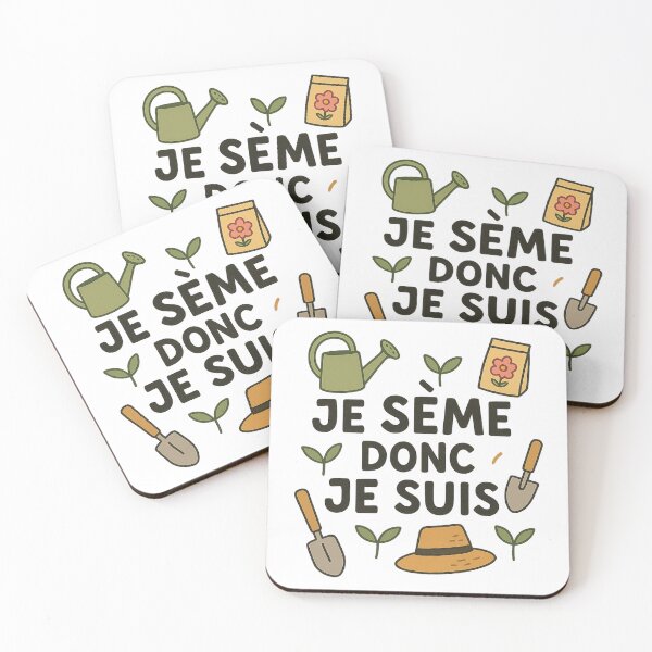 Item preview, I Sow Therefore I Am – Gardening Quote with Humor designed and sold by flwy-design.