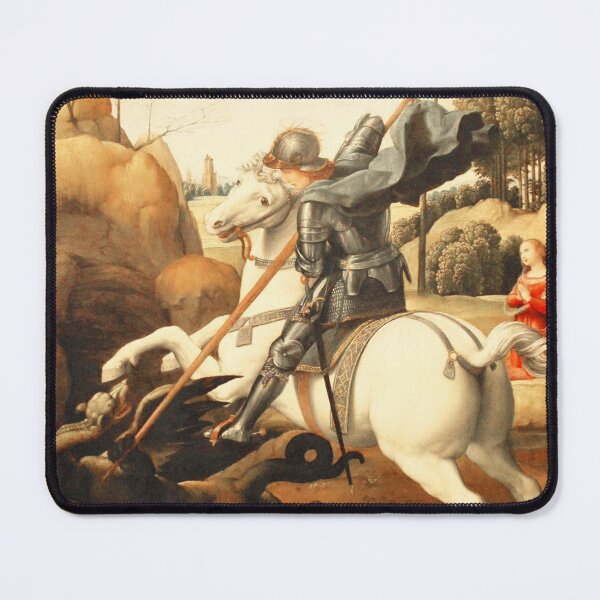 Item preview,  Saint George and the Dragon, 1506 by Raphael designed and sold by Vintage Designs +.