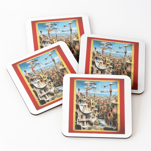 Item preview, Barcelona – Melting Gaudí Cityscape Spring  Vibes Reloaded-Viral Drop 2025 designed and sold by Imaginarium of Chaos falcon88 .